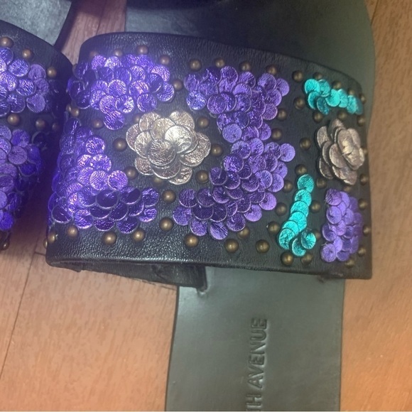 Saks Fifth Avenue Leather Sandals - Picture 2 of 8